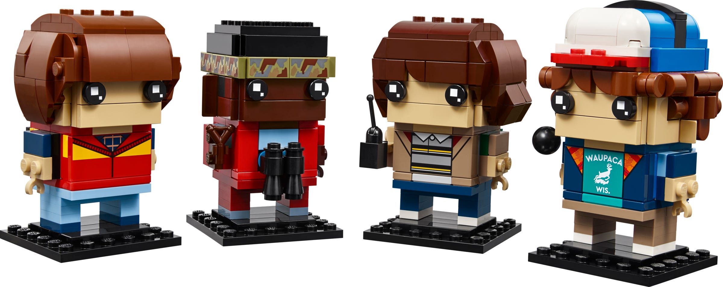 LEGO Mike, Dustin, Lucas en Will figuren