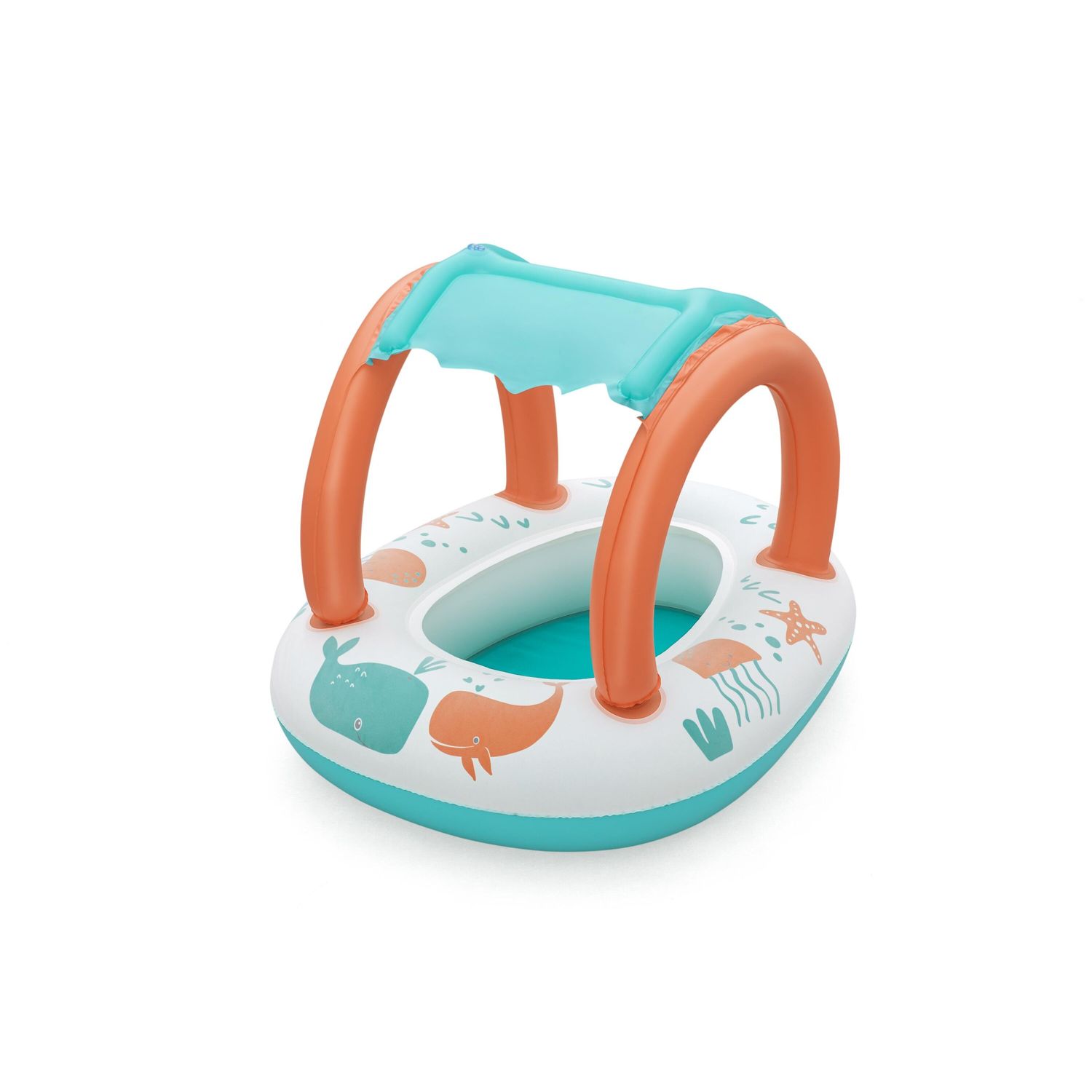 Bestway Oplaasboot Voor Kinderen - Comfort Push Met Uv Zonnescherm - 61,50 X 78 X 56,50cm