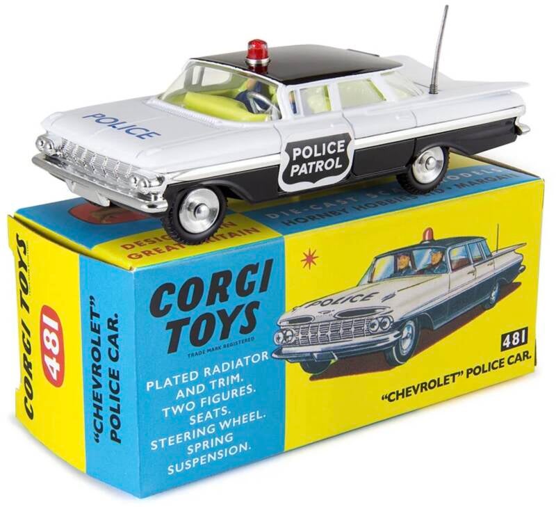 Brinic Modelcars Corgi Toys Chevrolet Police Patrol car