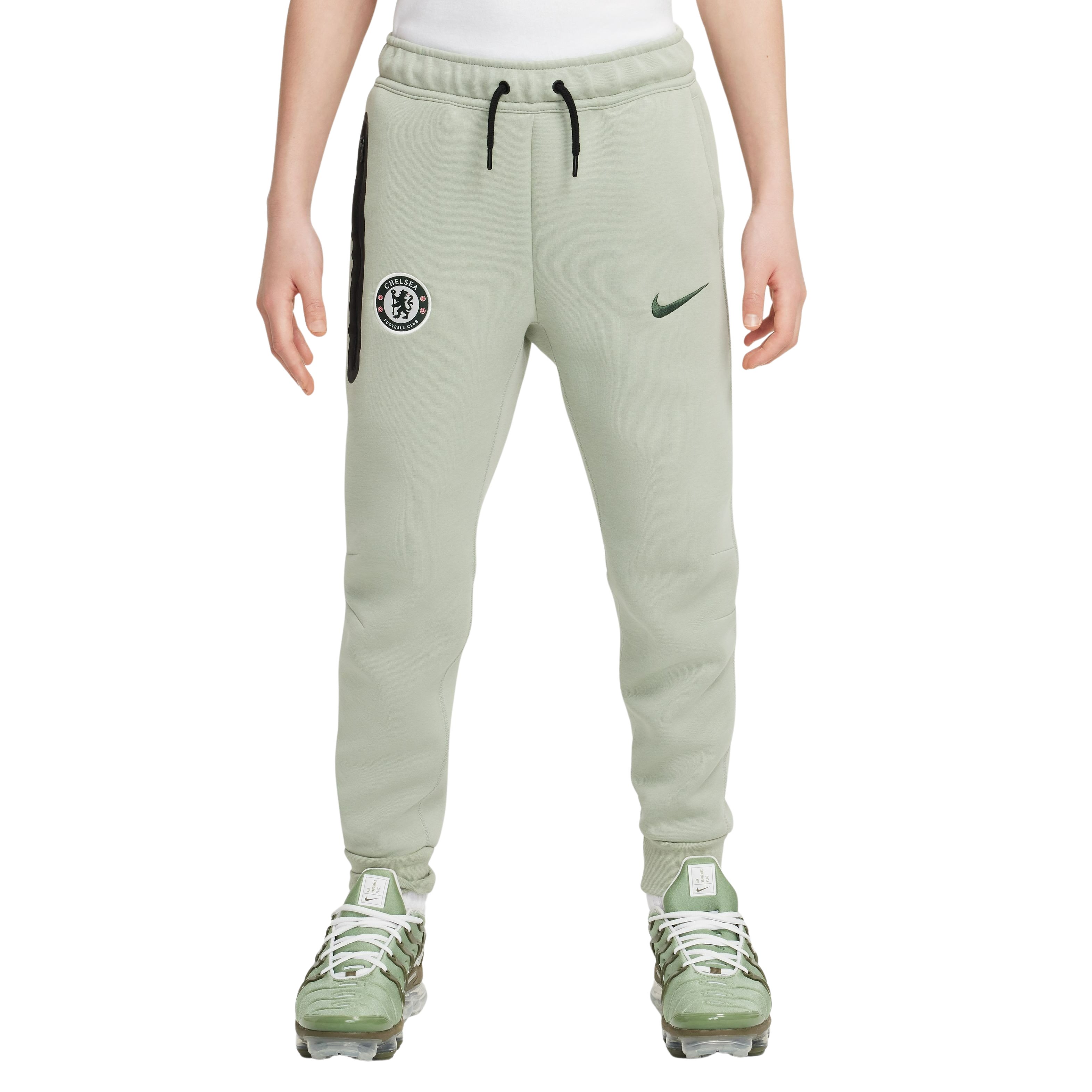 Nike Chelsea Tech Fleece Joggingbroek 2025-2026 Kids Lichtgroen Groen