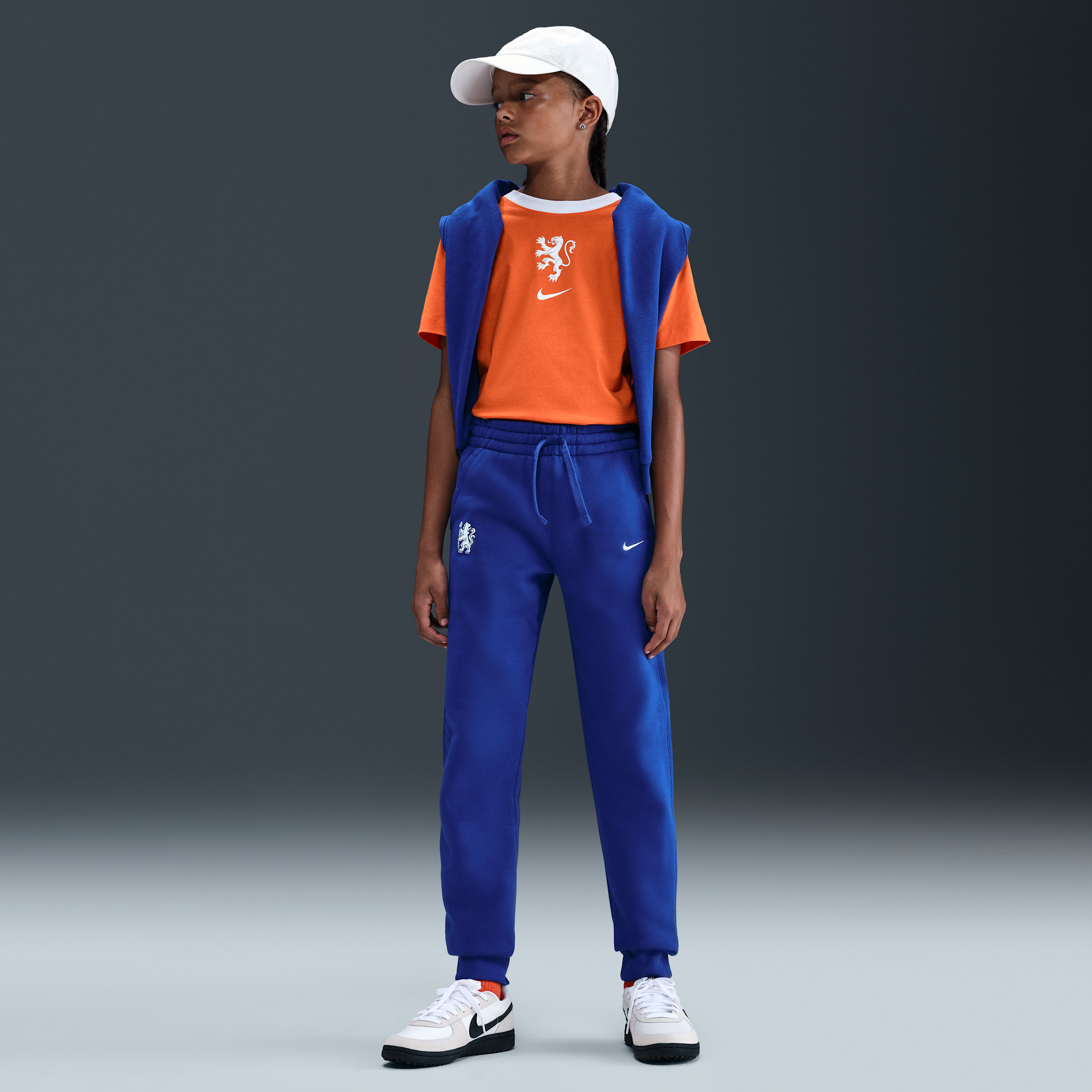 Nike Chelsea FC Club  voetbaljoggingbroek van fleece voor jongens - Blauw