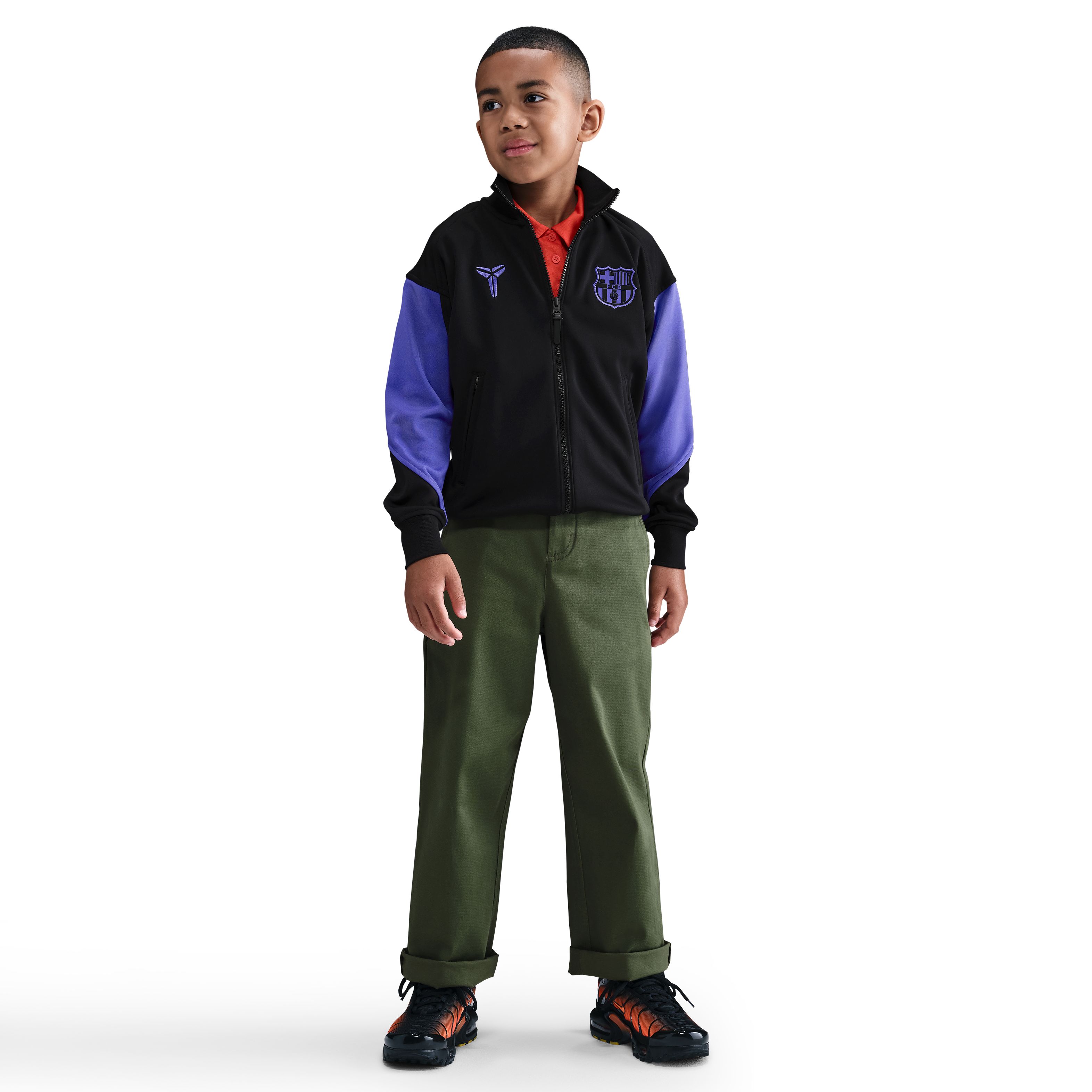 Nike FC Barcelona x Kobe Academy Pro Anthem Jack 2025-2026 Kids Zwart Paars
