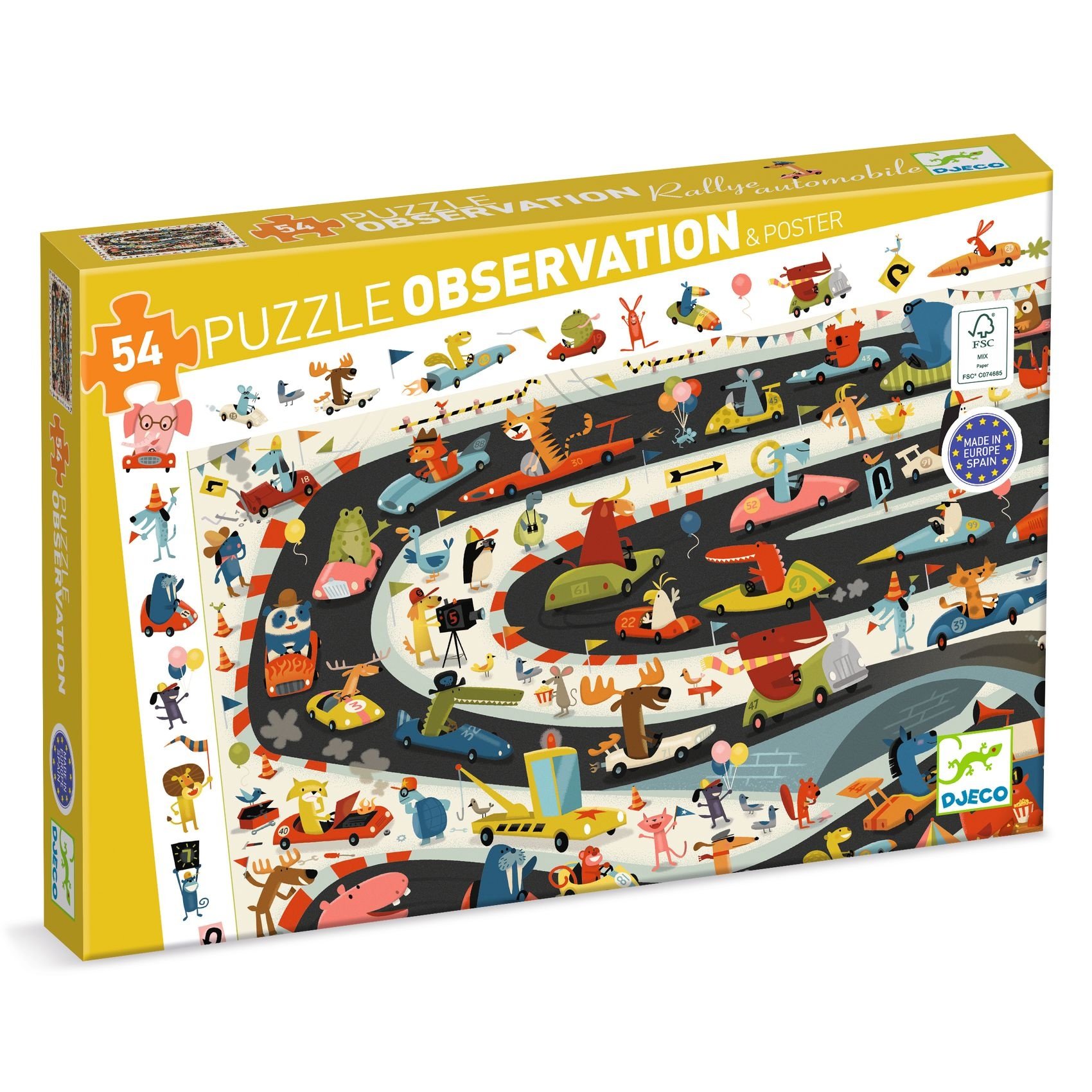Djeco | Observatiepuzzel Autorally