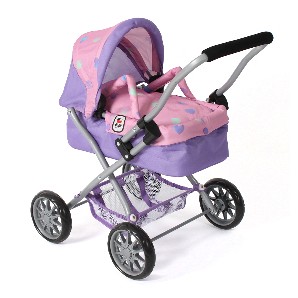 Bayer Chic 2000 Kleine Poppenwagen Smarty - Hearts Lila