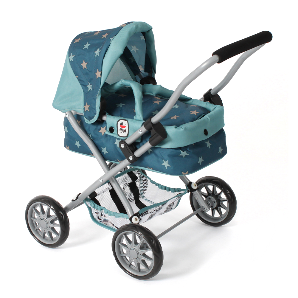Bayer Chic 2000 Kleine Poppenwagen Smarty - Stars Turquoise