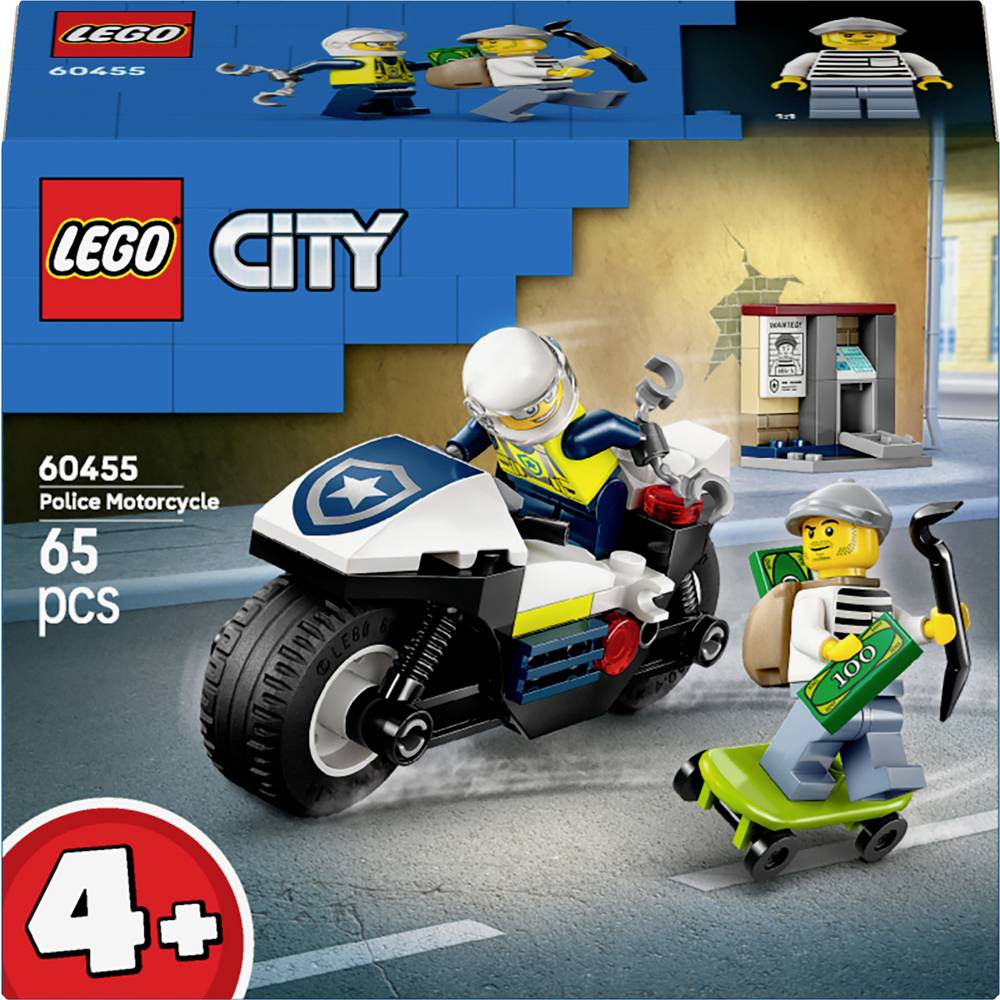 LEGO City 60455 Achtervolging met de politiemotor