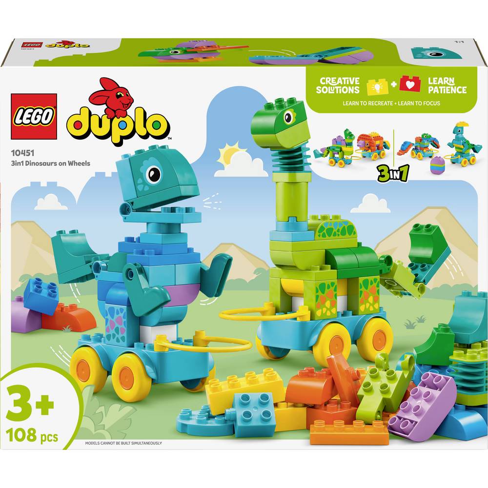 LEGO Duplo 10451 Dinos op wielen 3-in-1 set