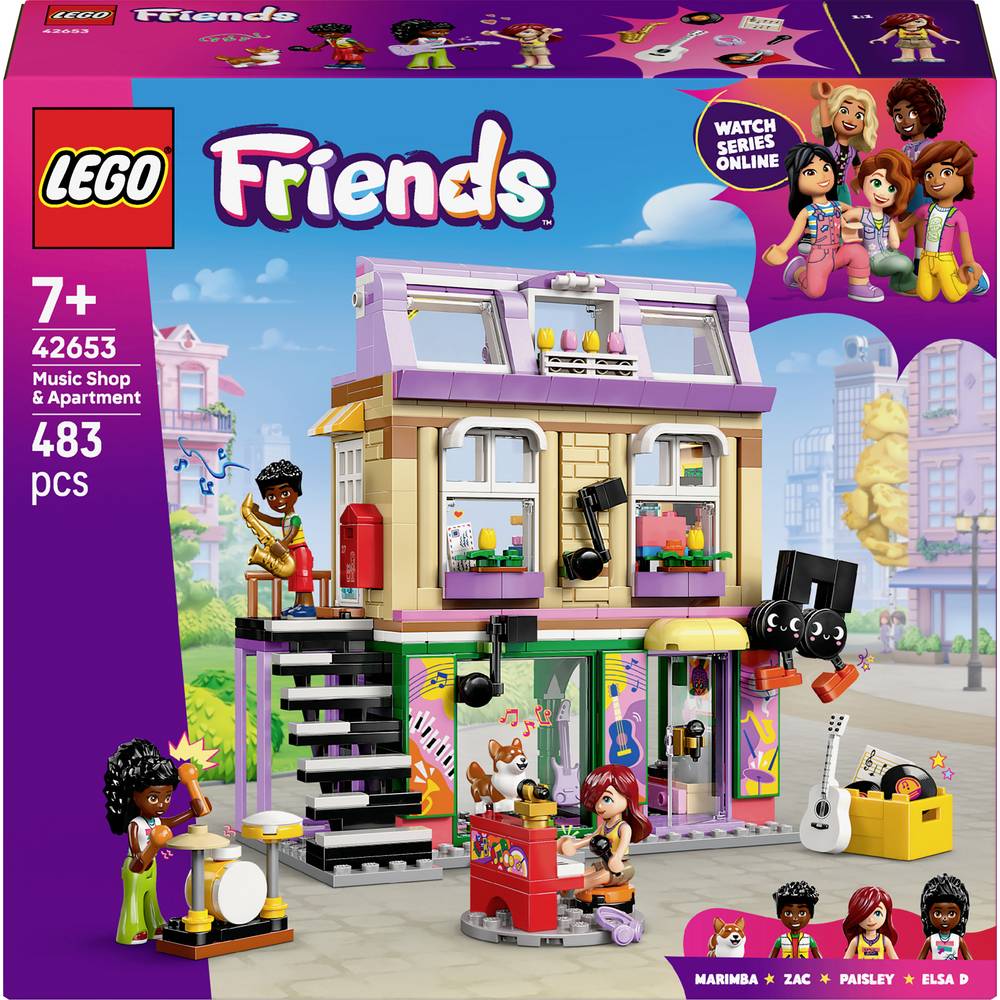 LEGO Friends 42653 Muziekwinkel & woning