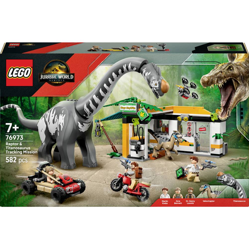 LEGO Jurassic World ™ 76973 Raptor & Titanosaurus: Grote veerbootzoekopdracht