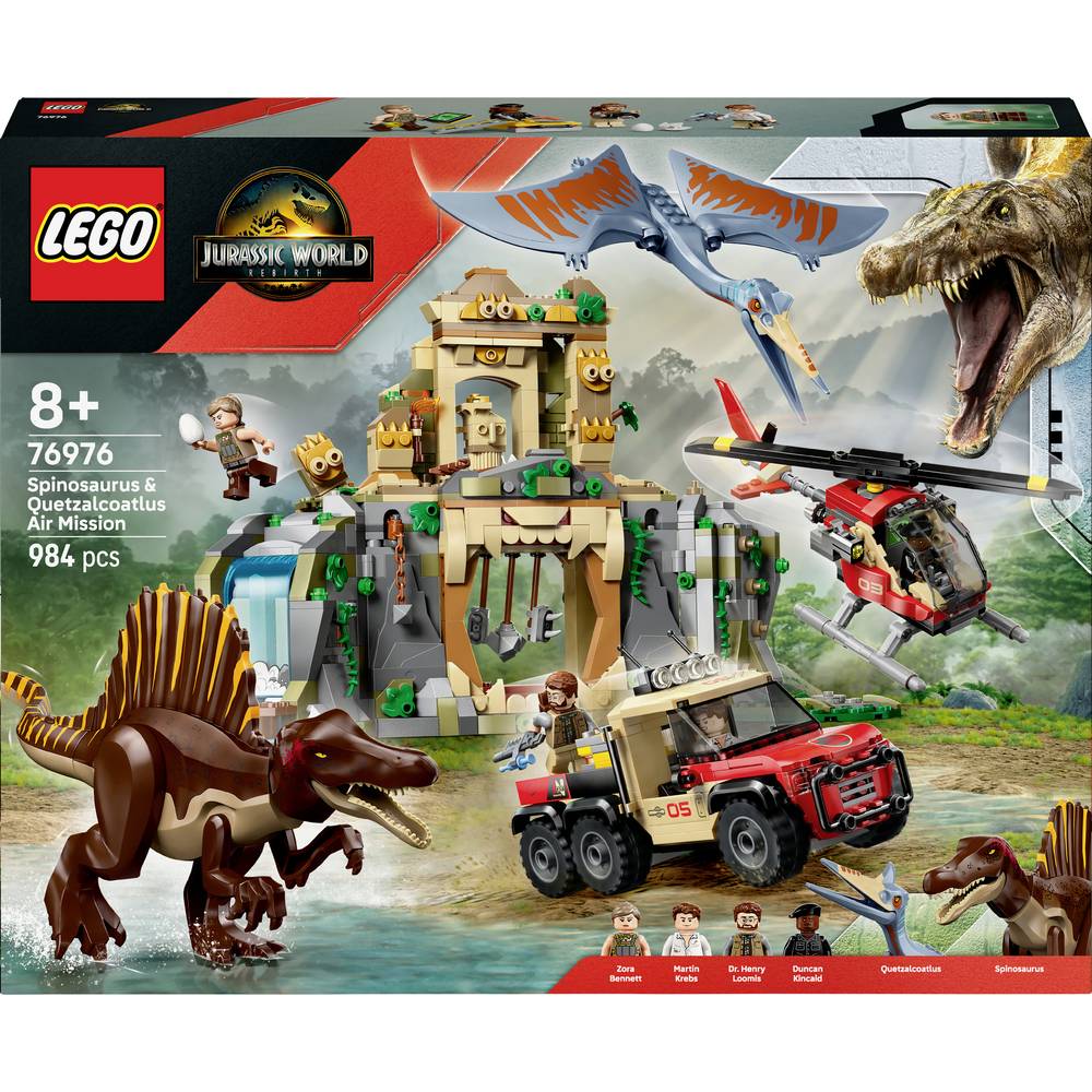 LEGO Jurassic World ™ 76976 Spinosaurus & Quetzalcoatlus: Helikopter-inzet