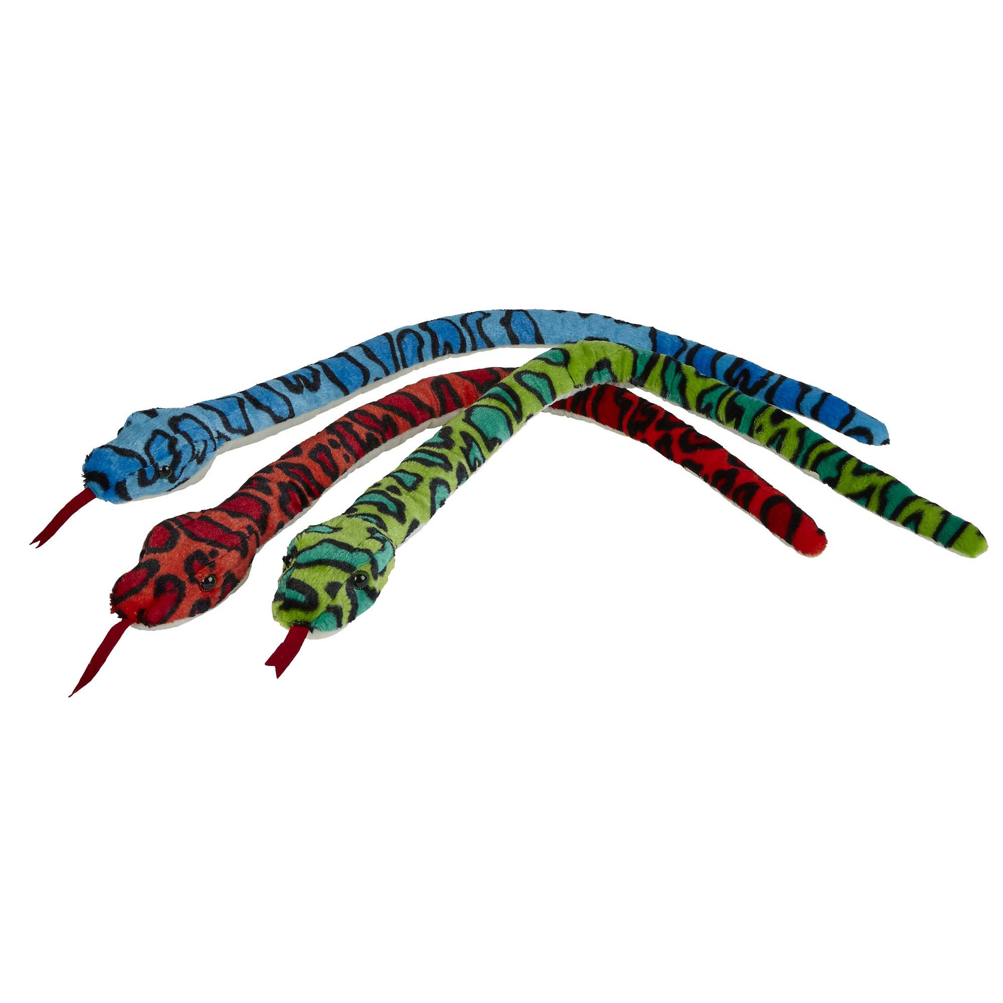 Ravensden Pluche knuffel dieren Slang - camouflage groen - 100 cm - Speelgoed slangen -
