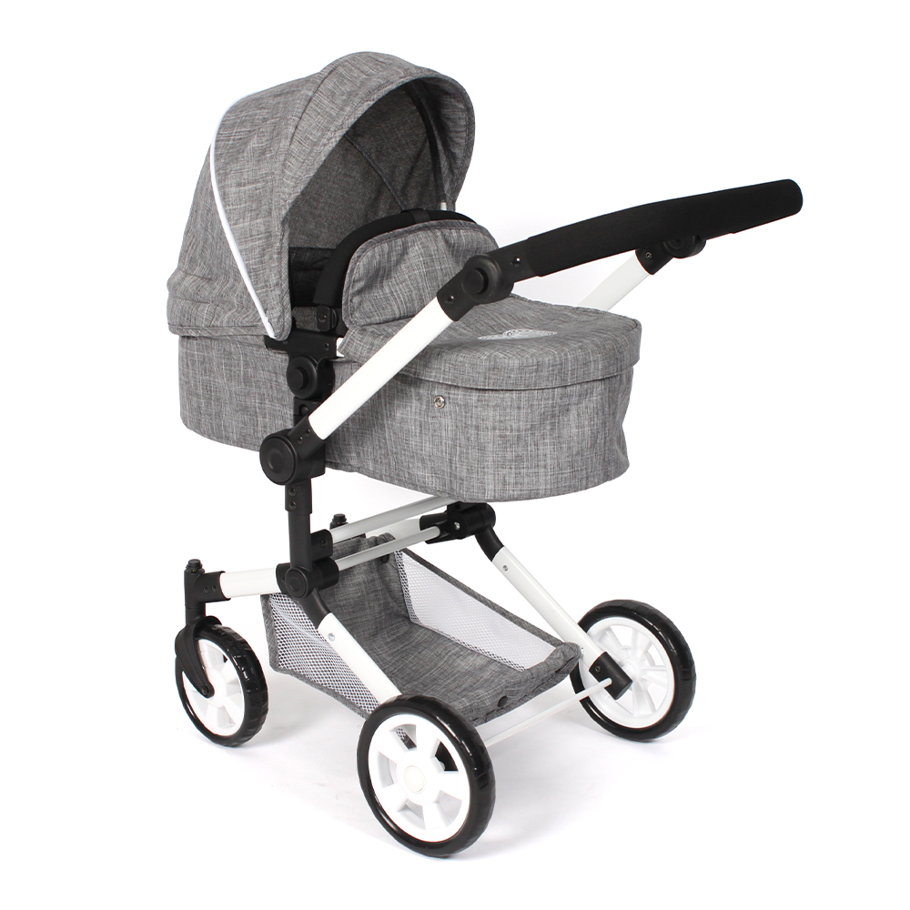 Bayer Chic 2000 Combi-poppenwagen Linus - Grey Jeans