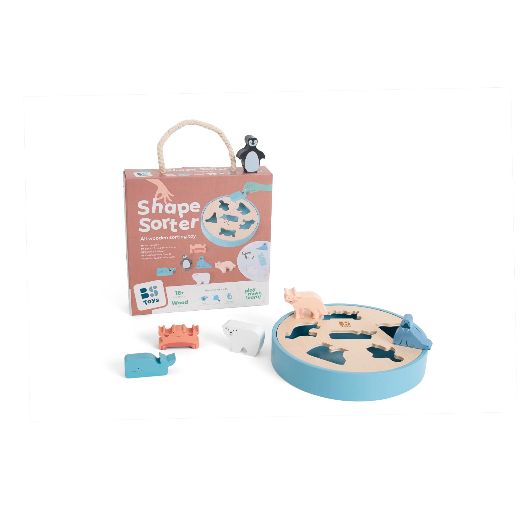 Top1Toys BS Toys Spel Vormen Sorteerder Hout