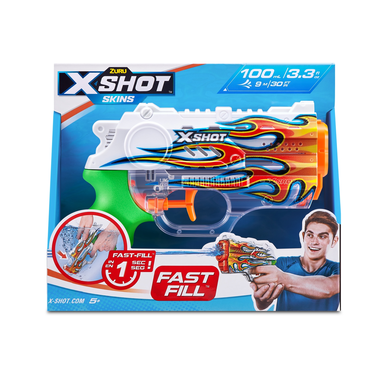 Zuru X-Shot Fast Fill Skins Nano Waterpistool Assorti