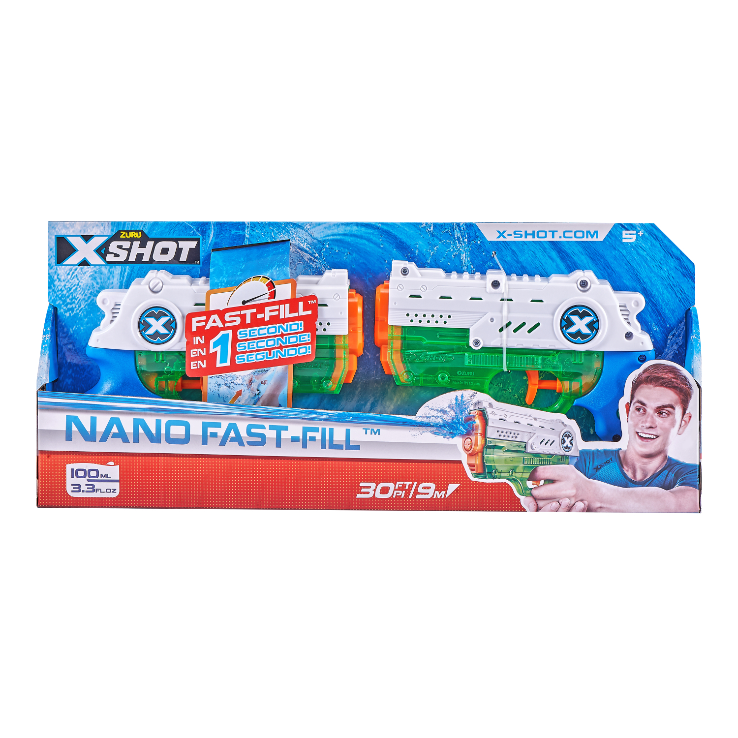 Zuru Waterpistool X-Shot Combo Pack 2pcs Nano Fast Fill 