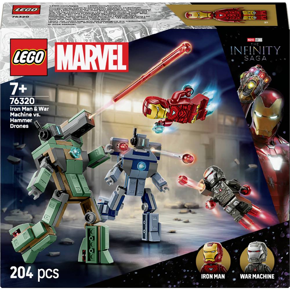 LEGO Marvel Super Heroes 76320 Iron Man & War machine VS hamer drones
