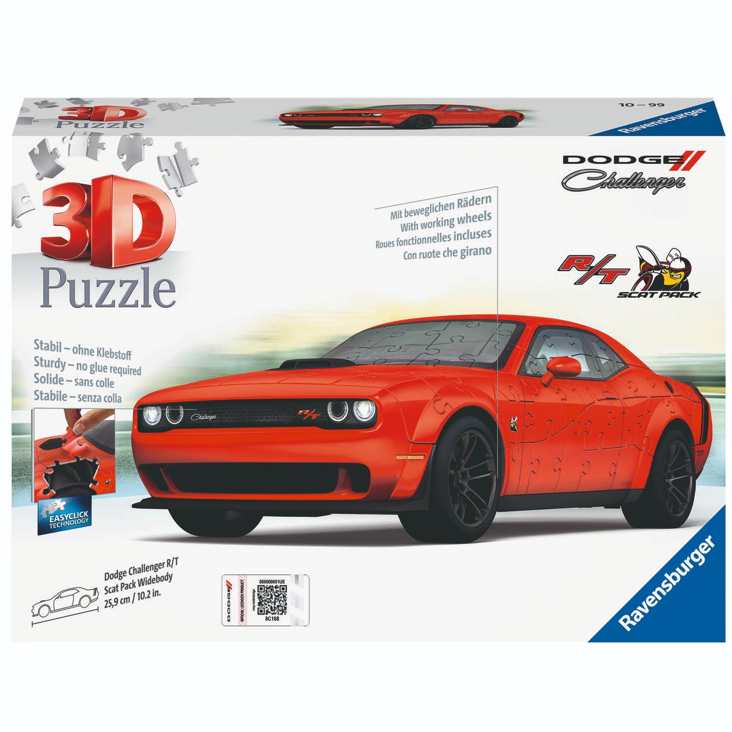 Top1Toys Ravensburger puzzel 3d dodge challenger r/t