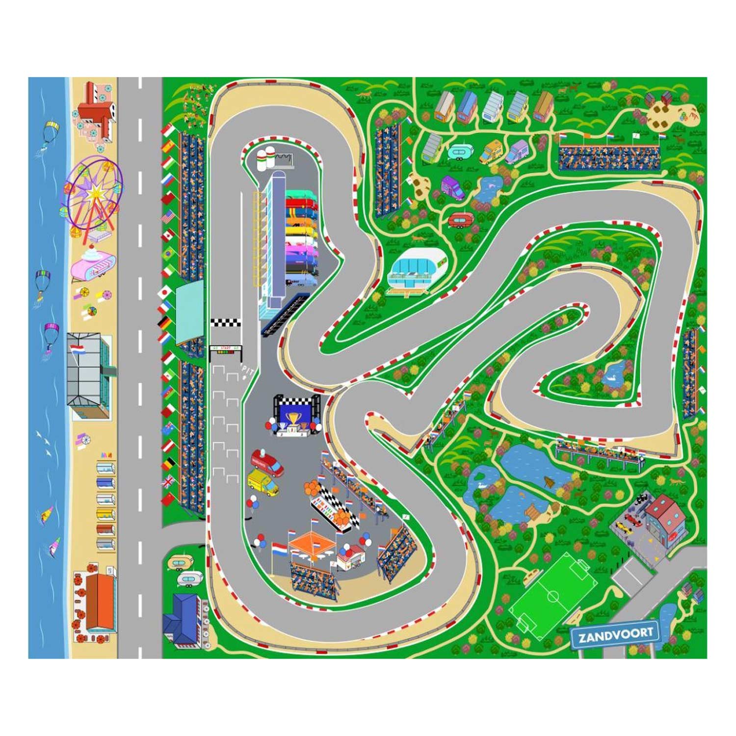 Top1Toys Speelkleed luxe zandvoort 130 x 160 cm