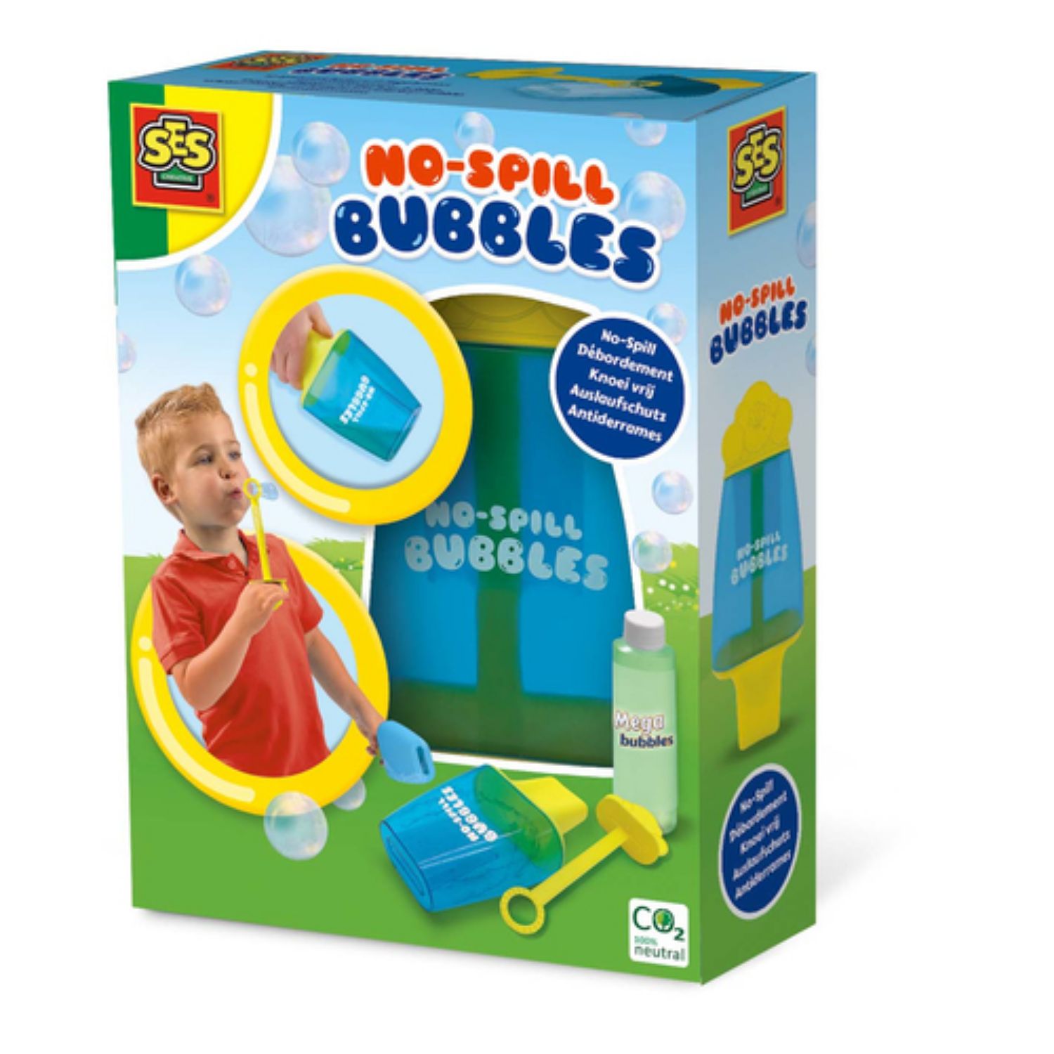Ses Knoeivrije Bellenblaaspot Met Mega Bubbles