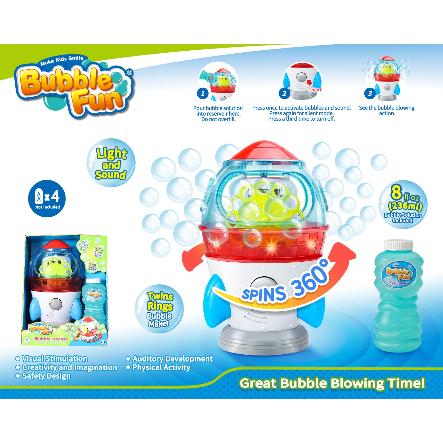 Top1Toys Bellenblaasmachine raket licht en geluid  elektronisch