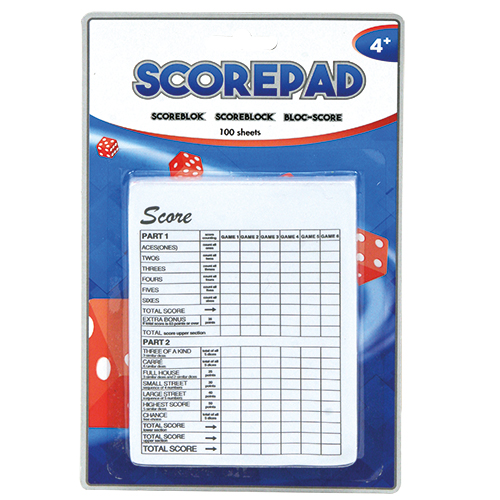 Top1Toys Dobbelset Scoreblok 100 Vel