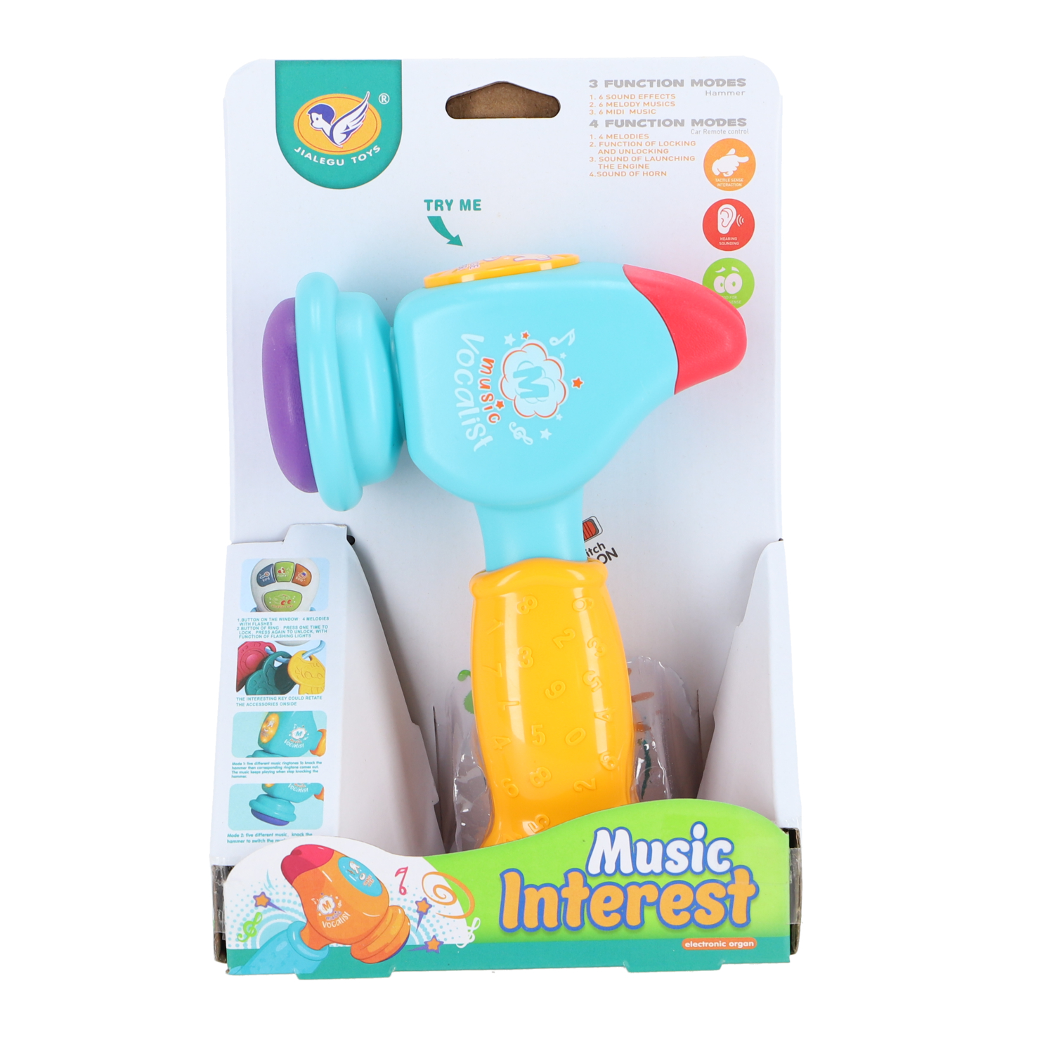 Top1Toys Mijn eerste hamer met licht en geluid