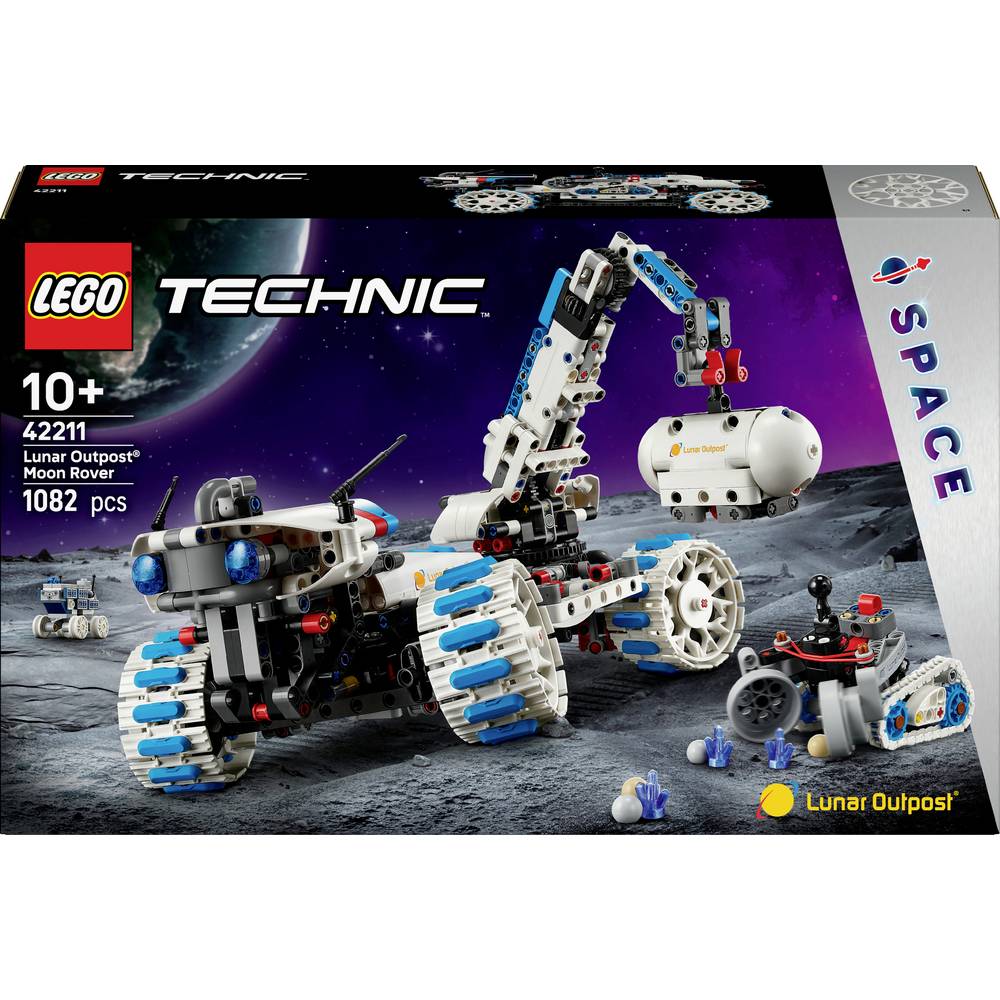 LEGO Technic 42211 Lunar Outpost-Mondrover-ruimtevoertuig