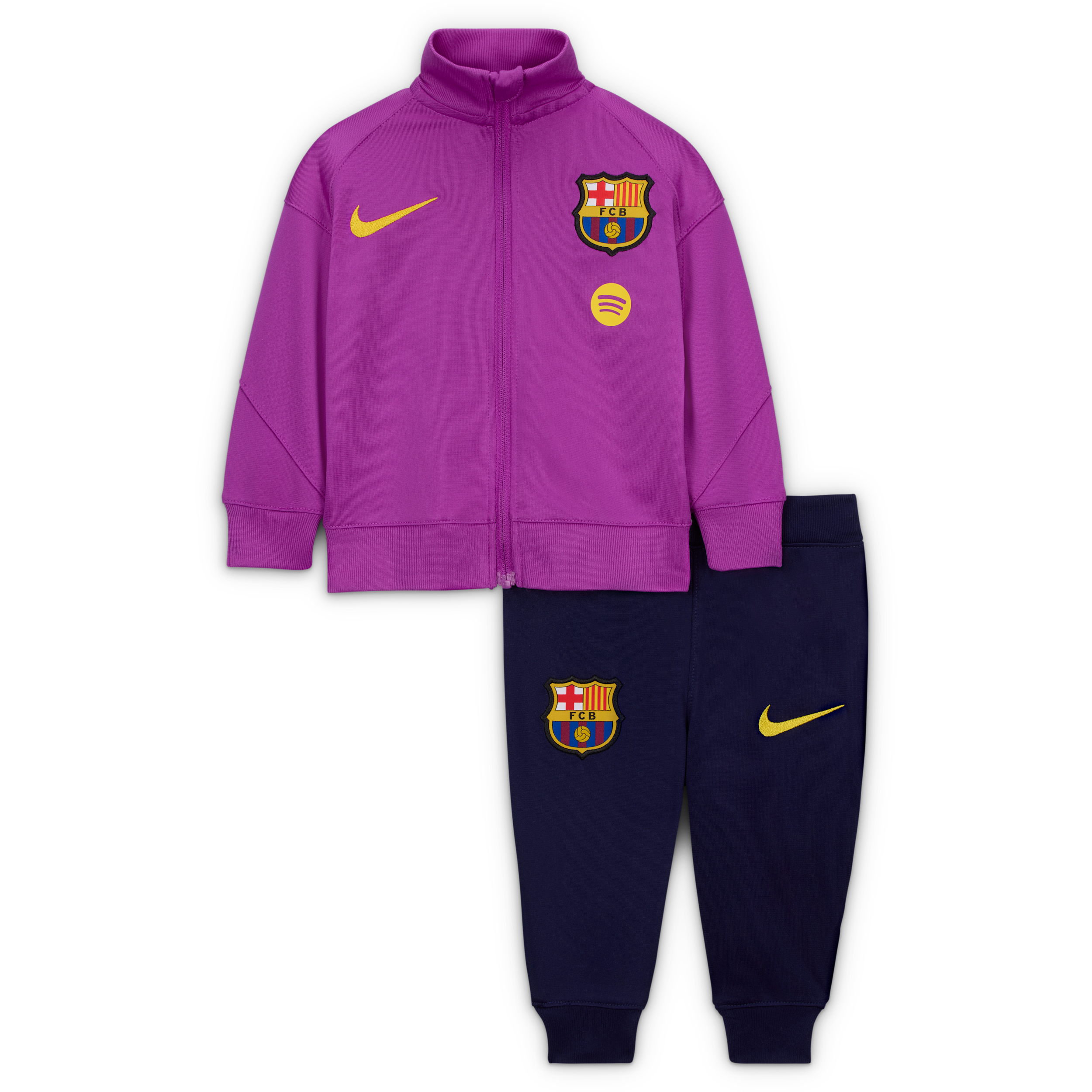 Nike FC Barcelona Strike  Dri-FIT knit voetbaltrainingspak voor baby's/peuters - Paars