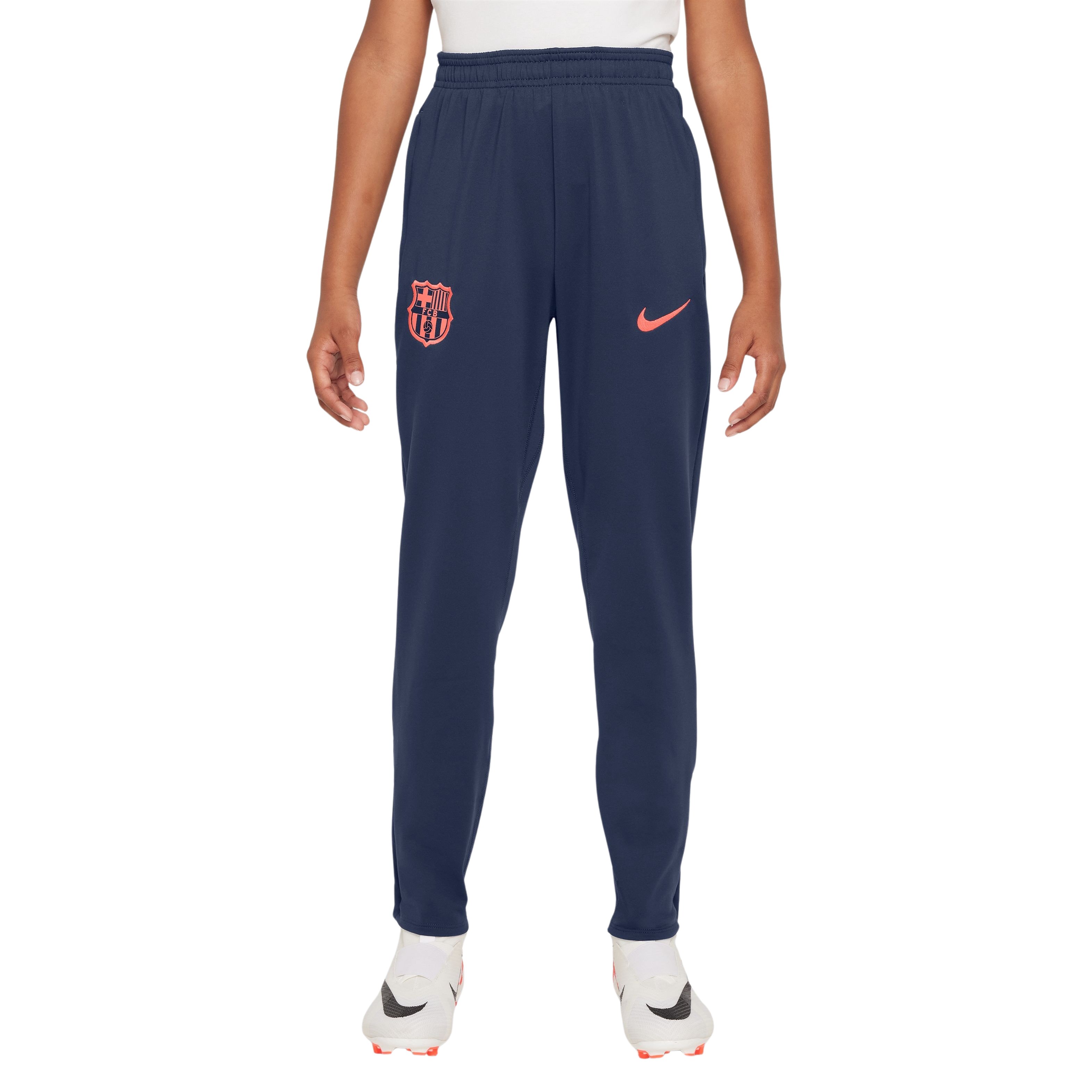Nike FC Barcelona Strike Trainingsbroek 2025-2026 Kids Donkerblauw Oranje