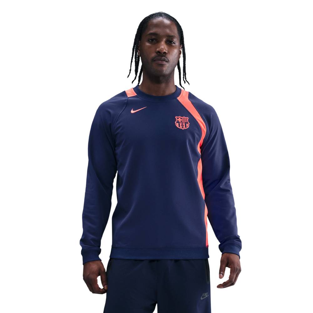 Nike FC Barcelona Total 90 Trainingstrui 2025-2026 Donkerblauw Oranje