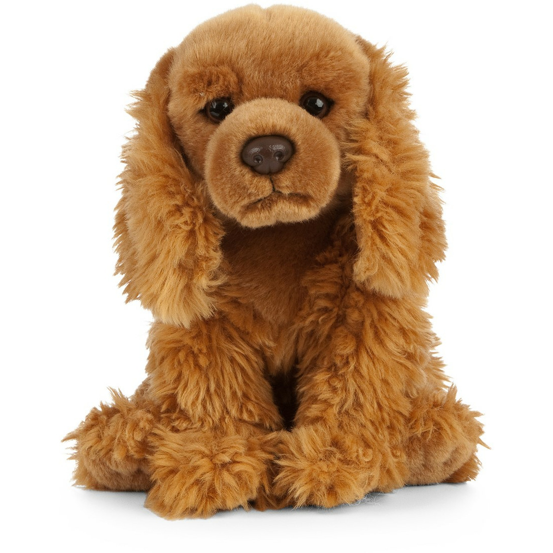 Living Nature  Pluche Cocker Spaniel -bruin - honden/hond - knuffel - 20 cm - speelgoed -
