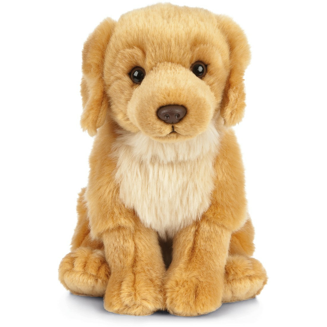 Living Nature Knuffel Golden Retriever - zittend - honden knuffeldier - 20 cm -
