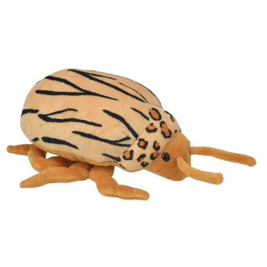 Wild Planet Kever Knuffel - bruin - 25 cm - insecten knuffeldier -