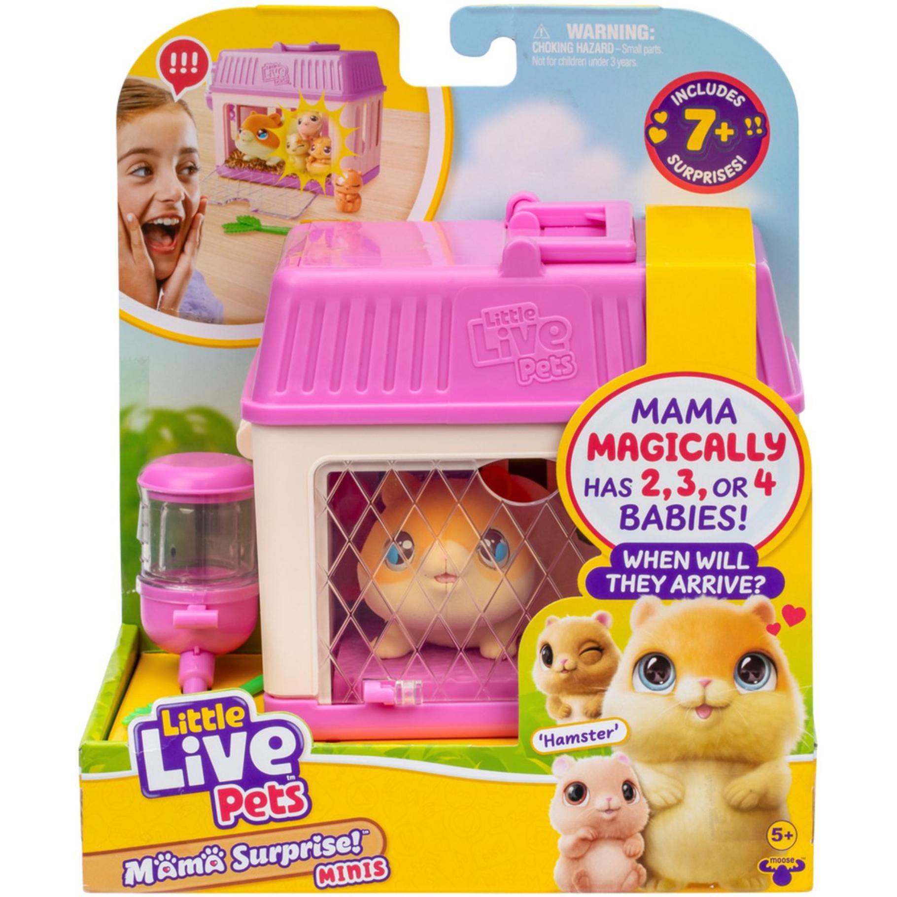 Top1Toys Mini Mama Surprise Mini Hamster little live pets