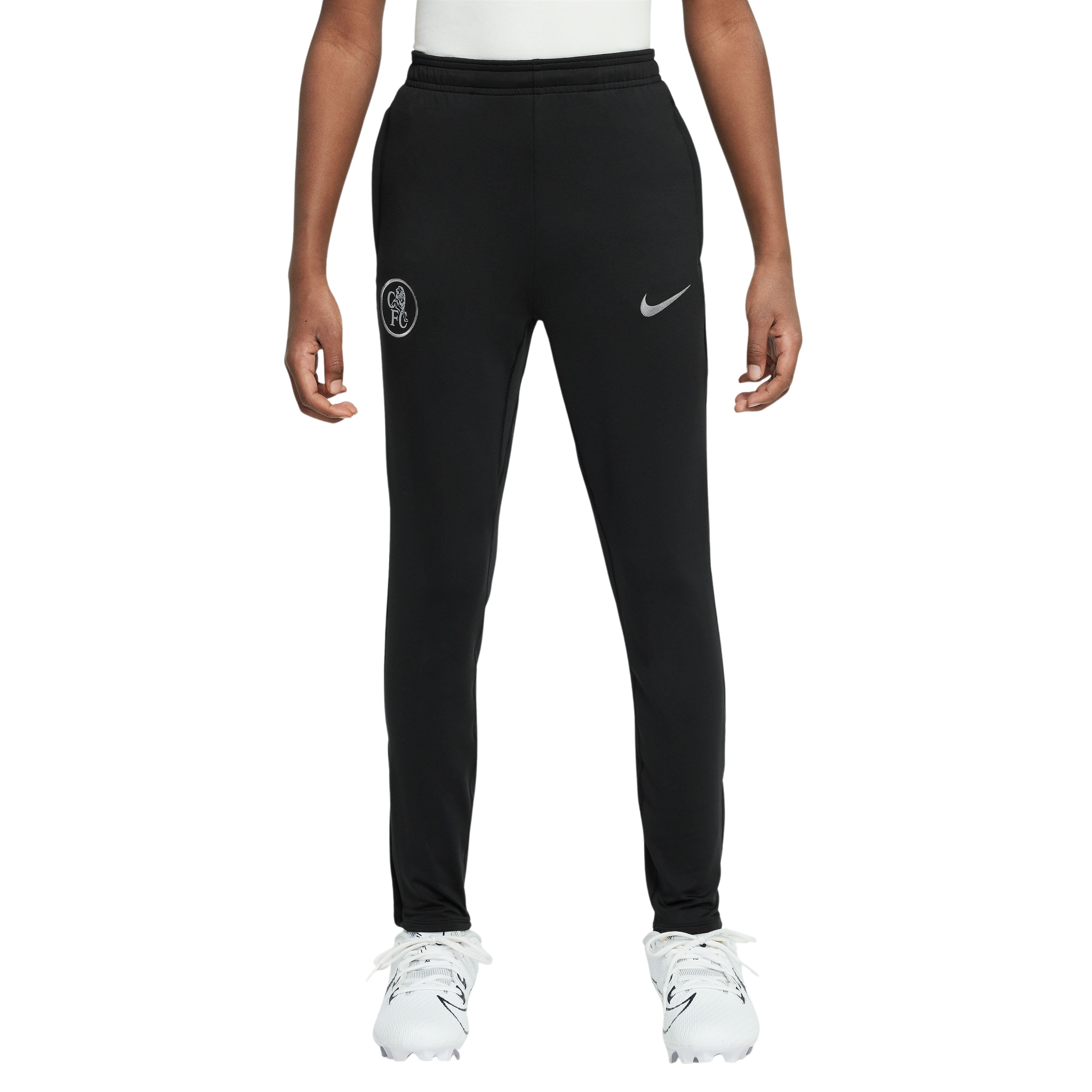 Nike Chelsea Strike Trainingsbroek 2025-2026 Kids Zwart Zilver