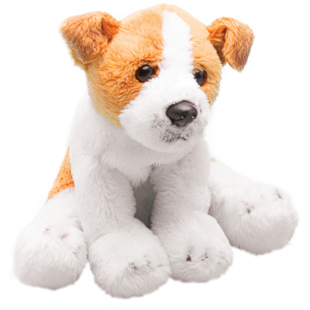 Suki Gifts Pluche knuffel dieren Jack Russel hond - 13 cm - Speelgoed knuffelbeesten - honden -