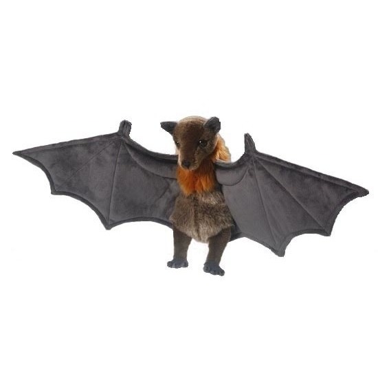 CarlDick pluche vliegende hond vleermuis knuffel - 60 cm - vleermuizen - dieren -