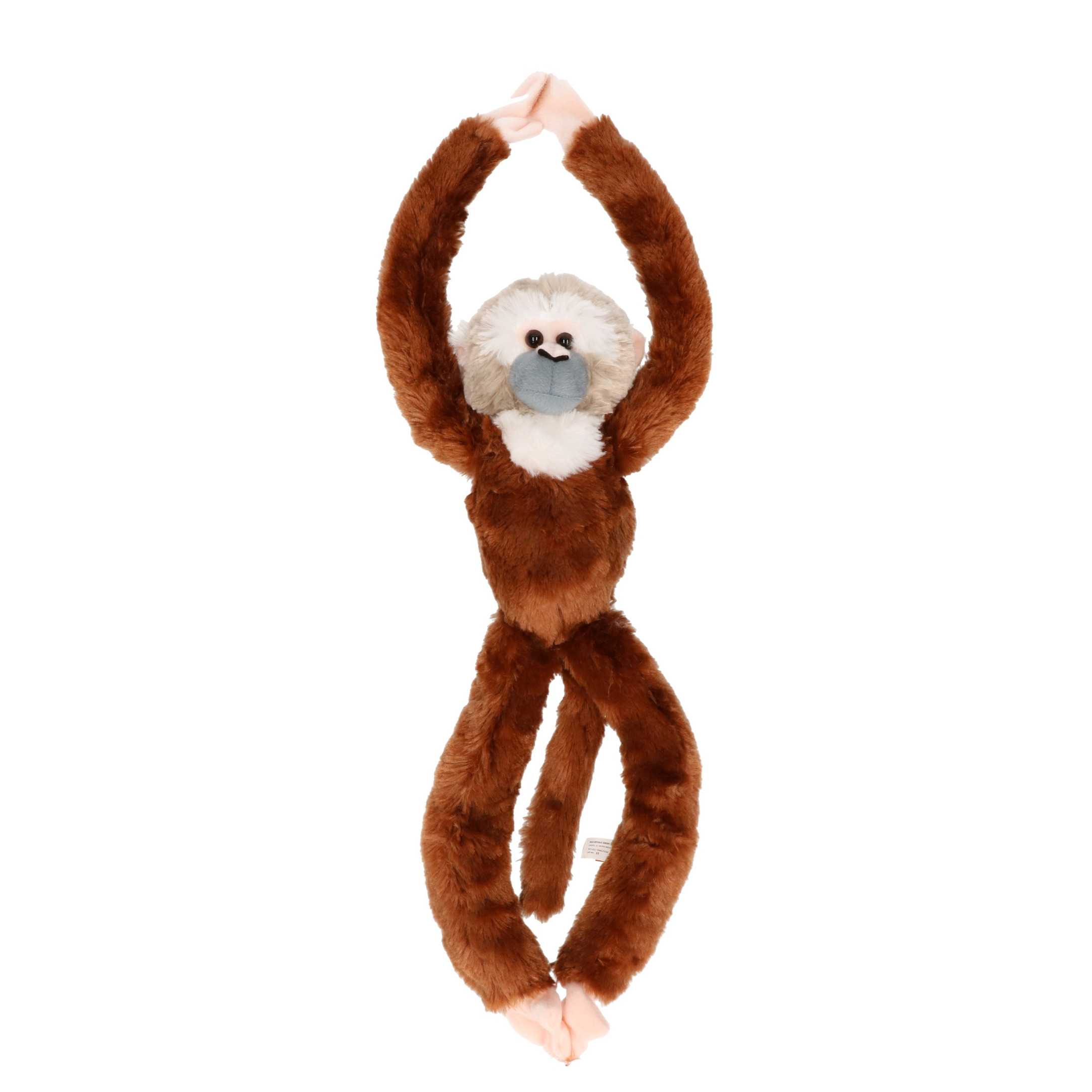 Wild Republic Pluche Doodshoofdaapje - bruin - 51 cm - knuffelaap - apenknuffel -