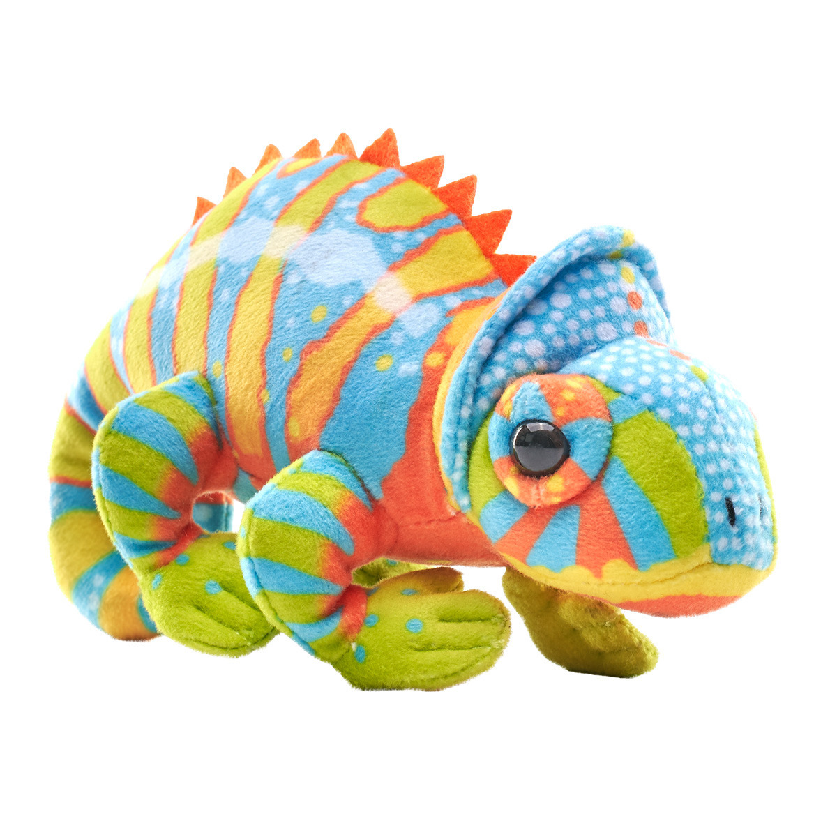 Wild Republic Kameleon knuffel - 13 cm - Pluche - reptielen - knuffeldieren - hagedissen -
