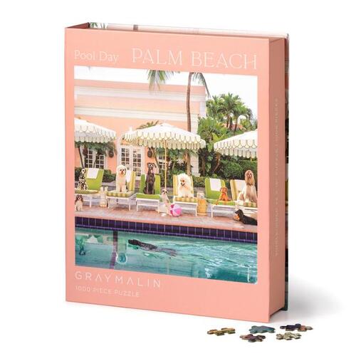 Galison Gray Malin Palm Beach Poolside Piece Book Box Puzzle -   (ISBN: 9780735383814)