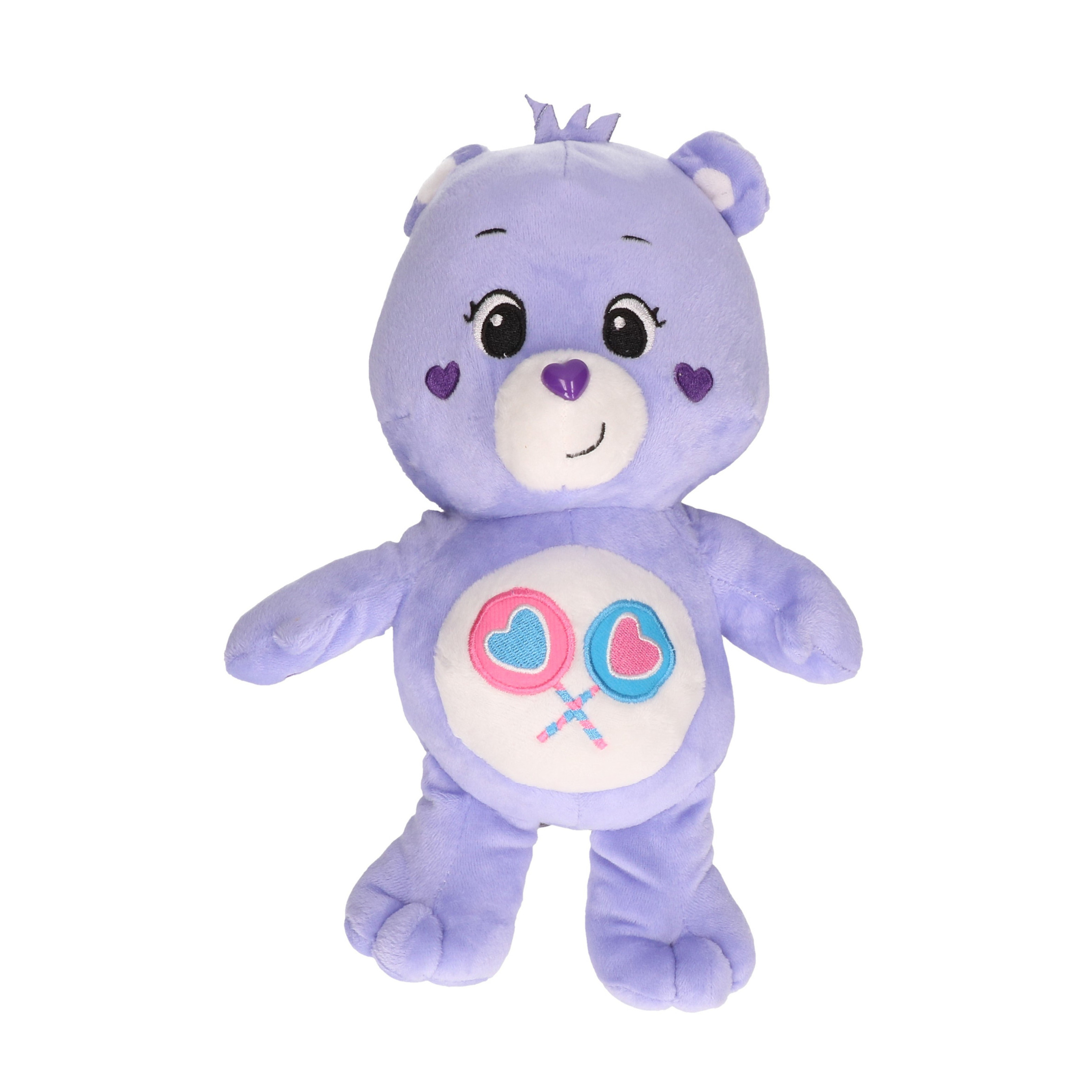 Troetelbeertjes pluche knuffel - paars - 21 cm - Cartoon knuffel - Troetelberen - Pluche knuffels -