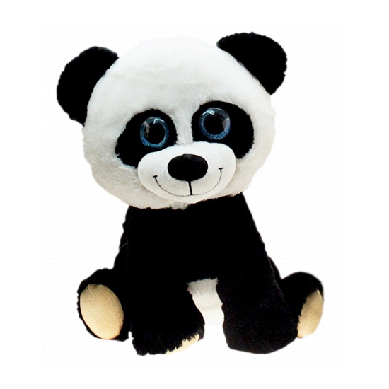 Kr℃ger & Gregoriades Pandabeer knuffel zittend - 30 cm - Panda knuffeldier pluche - beren knuffels -