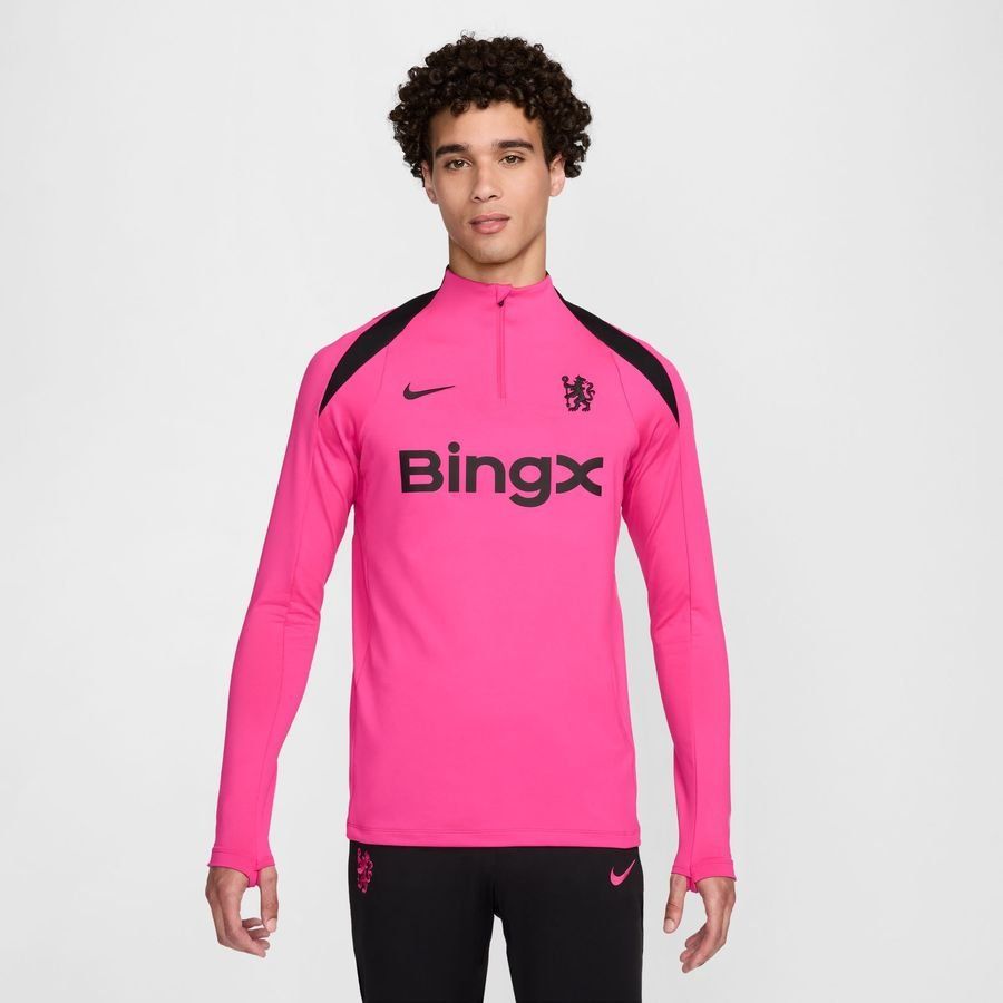 Nike Chelsea Trainingsshirt Dri-FIT Strike Drill 3de - Roze/Zwart