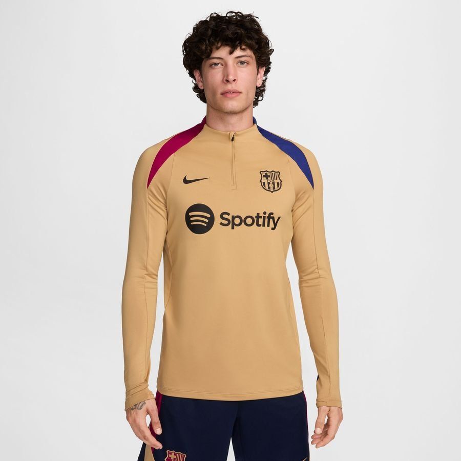 Nike Barcelona Trainingsshirt Dri-FIT Strike Drill - Goud/Bordeaux/Zwart