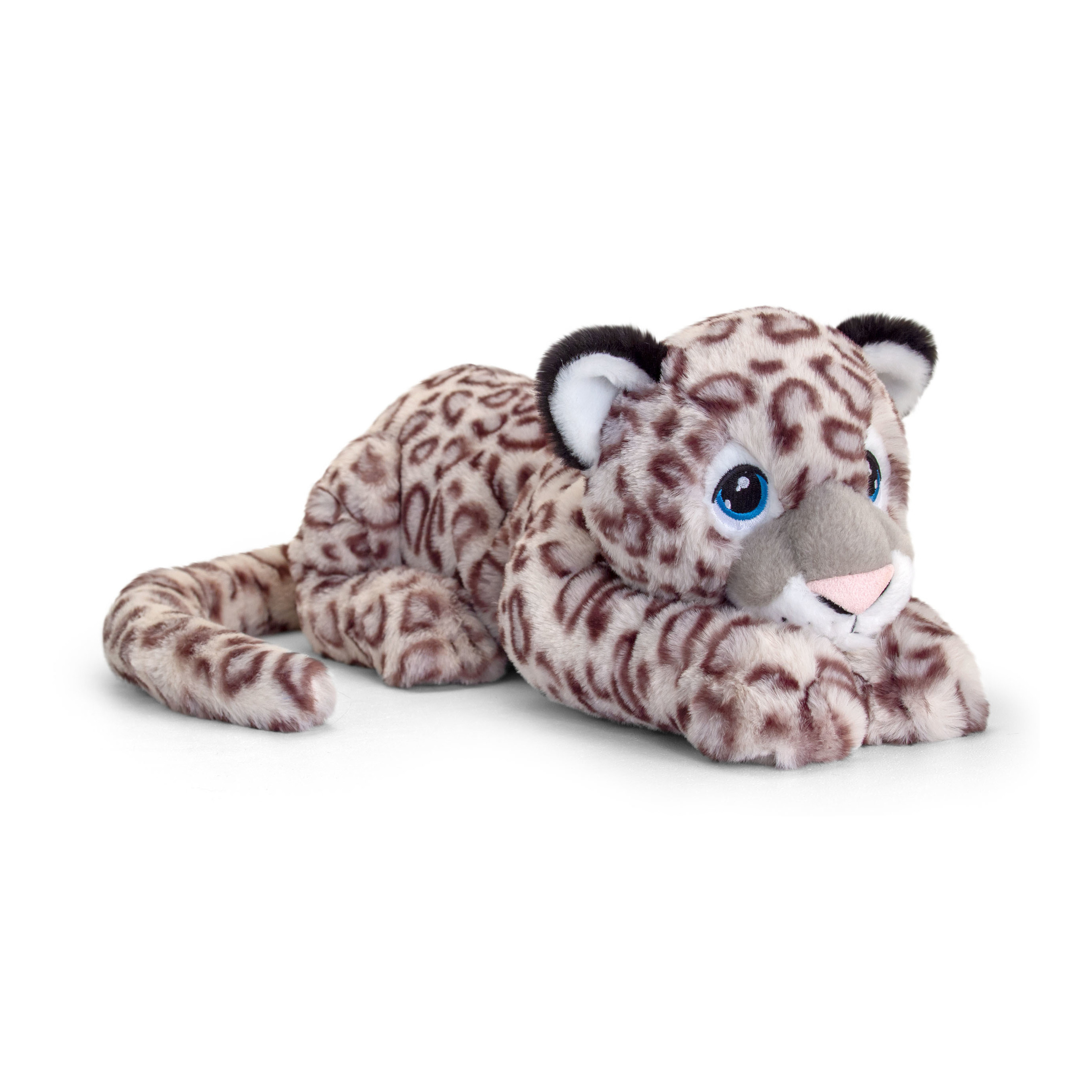 Keel Toys Knuffel Luipaard - pluche - sneeuwluipaard - 45 cm -