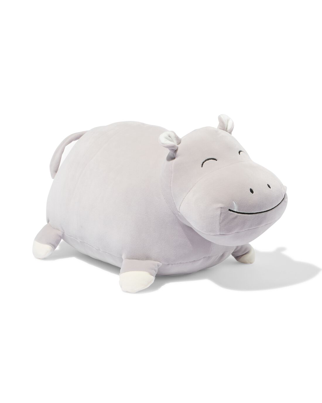 HEMA Knuffel 48cm Nijlpaard Grijs