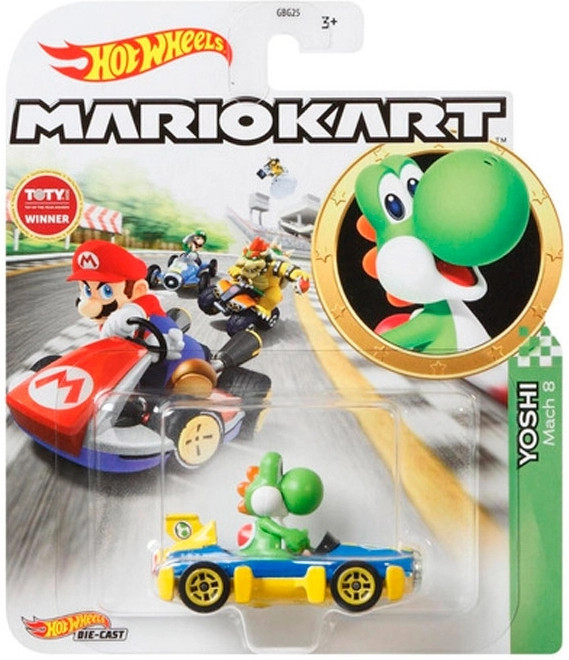 Hot Wheels Mario Kart - Yoshi Mach-8 Kart