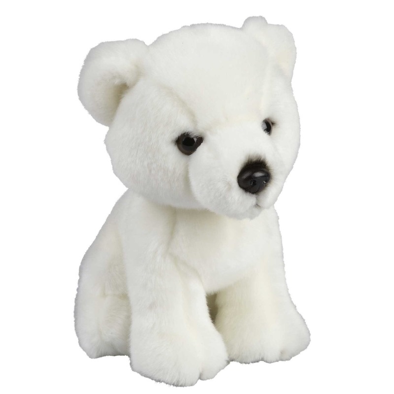 Ravensden Pluche witte ijsbeer/beren knuffel 18 cm speelgoed -