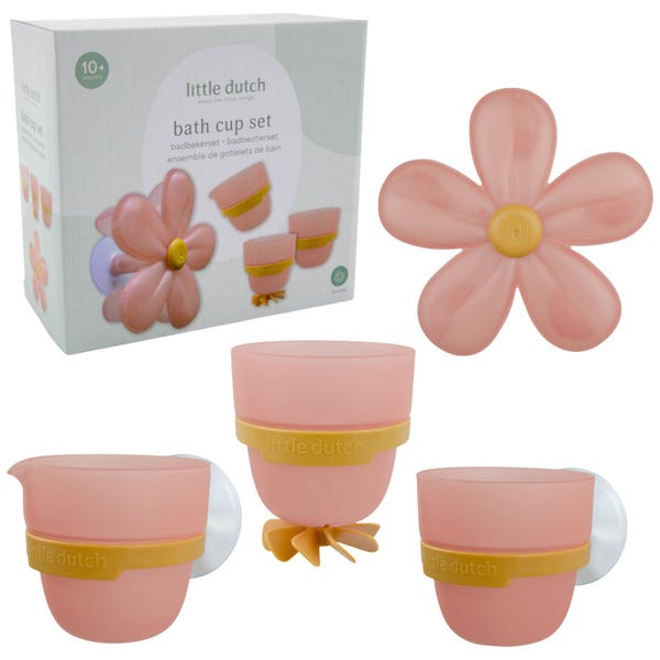 Little Dutch badwand bekers bloem