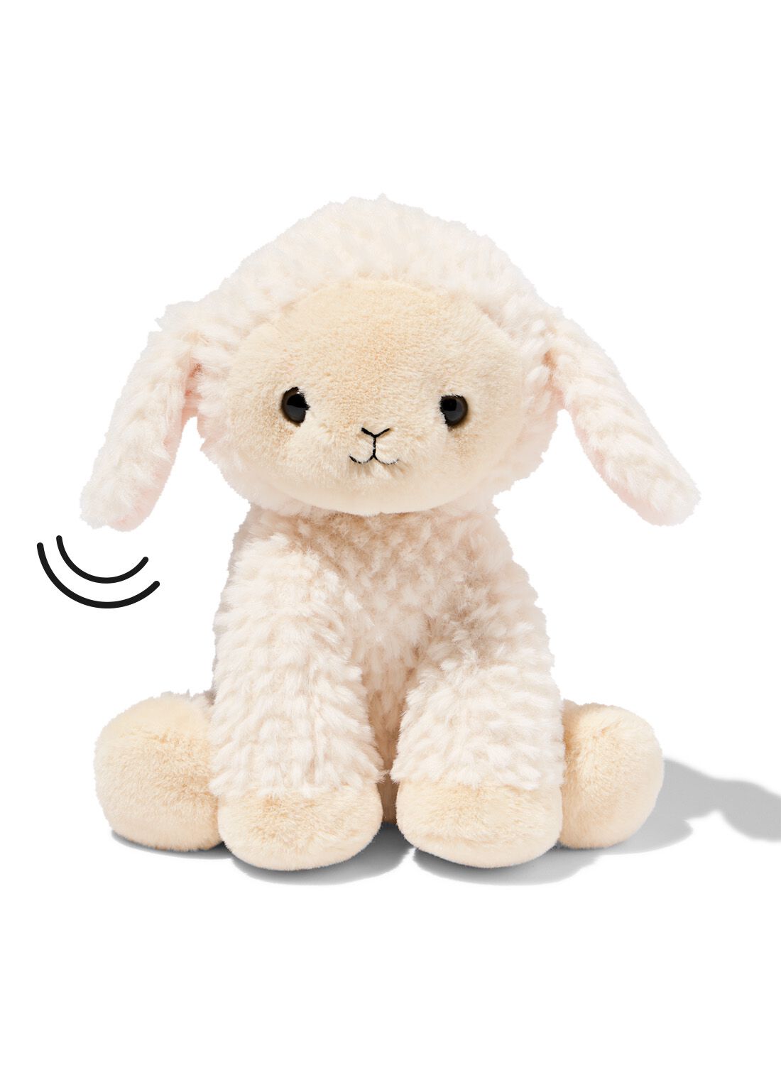 HEMA Lichtgevende knuffel lammetje 22cm